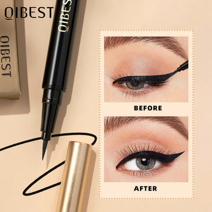Black Liquid Eyeliner - Waterproof, Quick Drying & Smudge Proof Eye Makeup Pen - ZOOMNSTORE