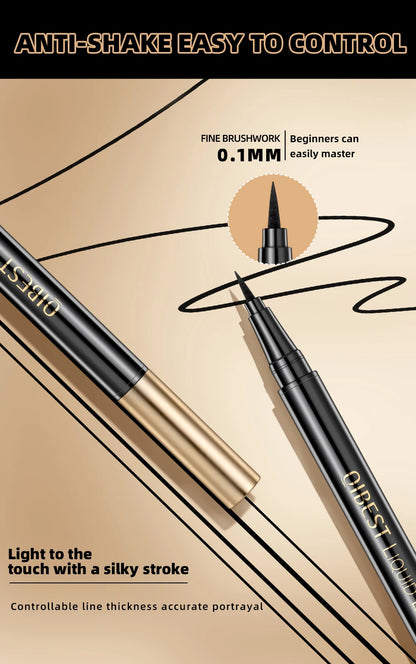 Black Liquid Eyeliner - Waterproof, Quick Drying & Smudge Proof Eye Makeup Pen - ZOOMNSTORE