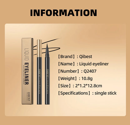 Black Liquid Eyeliner - Waterproof, Quick Drying & Smudge Proof Eye Makeup Pen - ZOOMNSTORE