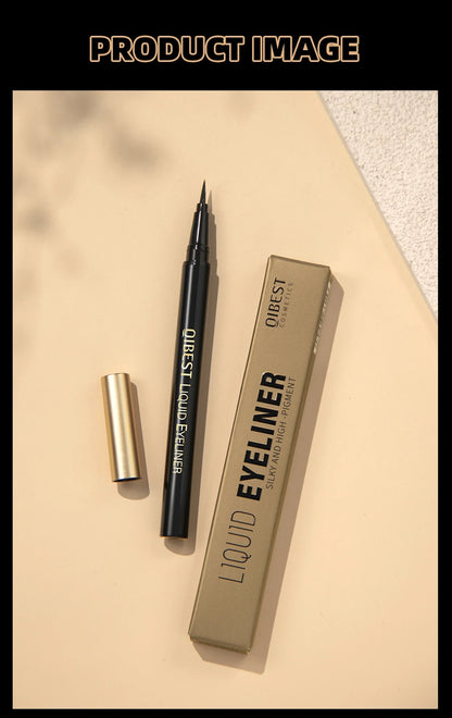 Black Liquid Eyeliner - Waterproof, Quick Drying & Smudge Proof Eye Makeup Pen - ZOOMNSTORE