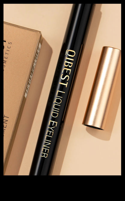 Black Liquid Eyeliner - Waterproof, Quick Drying & Smudge Proof Eye Makeup Pen - ZOOMNSTORE