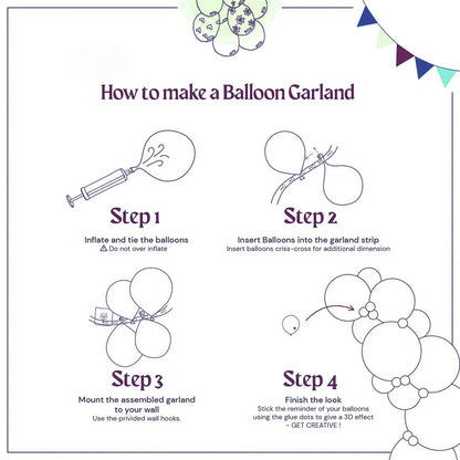 Black and Gold Balloon Garland Arch Kit - Wedding Birthday Party Decorations with Starburst Foil Balloons - ZOOMNSTORE