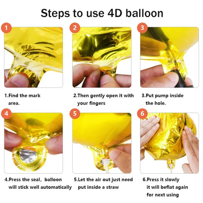 Black and Gold Balloon Garland Arch Kit - Wedding Birthday Party Decorations with Starburst Foil Balloons - ZOOMNSTORE
