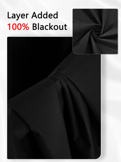 Blackout Curtain Insulated - Modern Style Solid Color Window Treatment with Removable Lining - ZOOMNSTORE