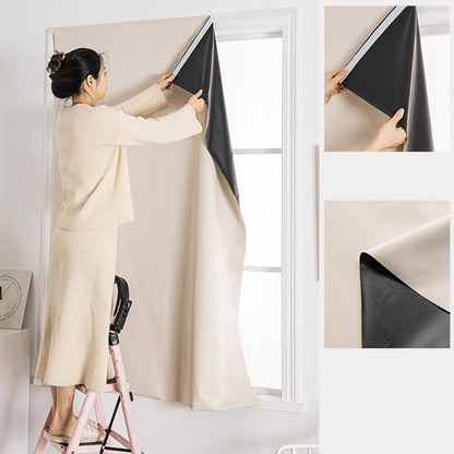 Blackout Curtain - Self-Adhesive Insulation Sunshade for Bedroom  Balcony Privacy - ZOOMNSTORE