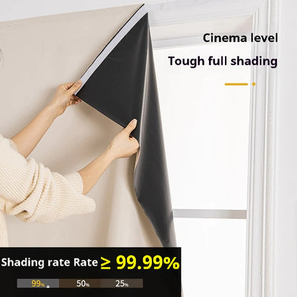 Blackout Curtain - Self-Adhesive Insulation Sunshade for Bedroom  Balcony Privacy - ZOOMNSTORE