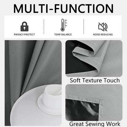 Blackout Curtains - 100 Light Blocking Solid Color for Bedroom  Living Room - ZOOMNSTORE
