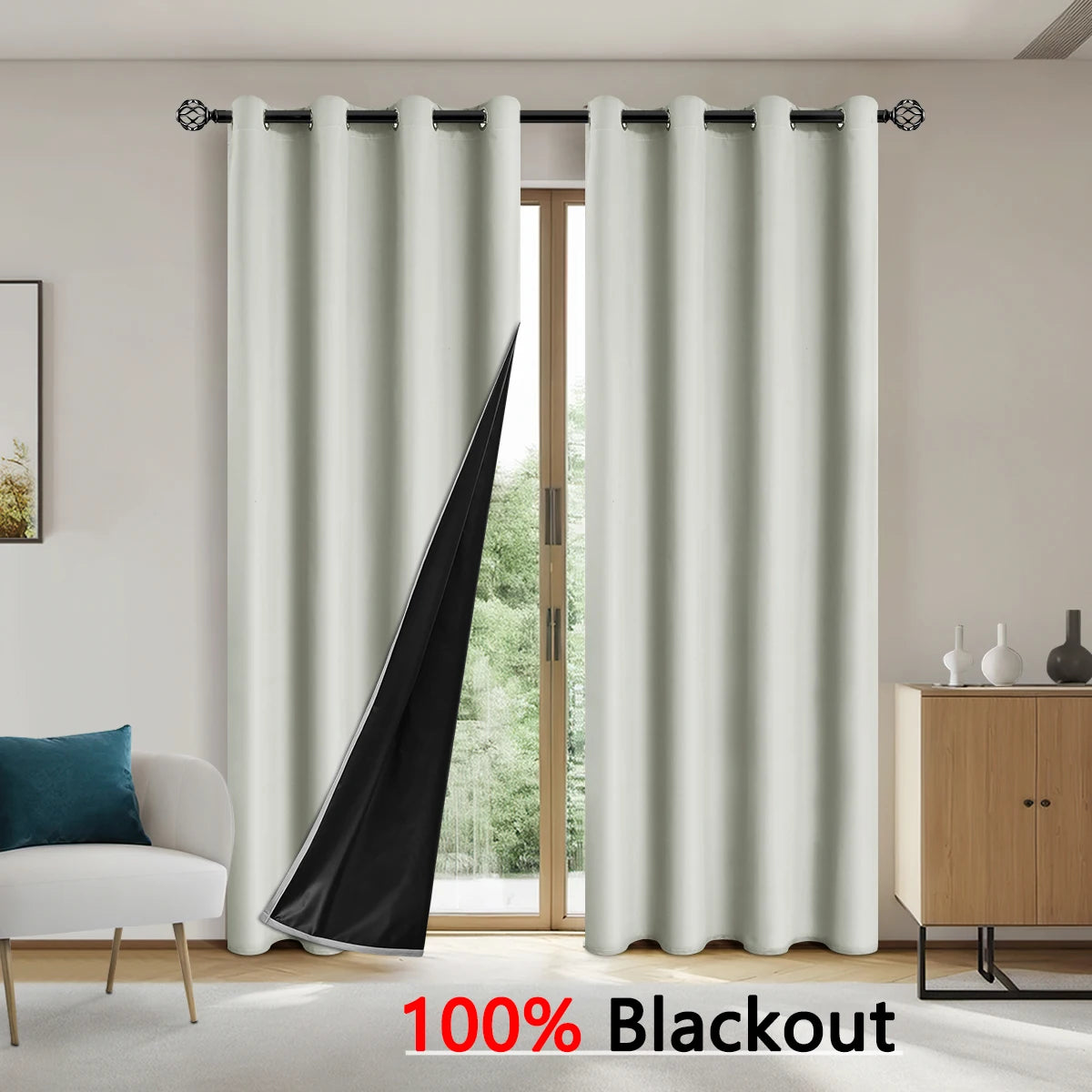 Blackout Curtains - 100 Light Blocking Solid Color for Bedroom  Living Room - ZOOMNSTORE