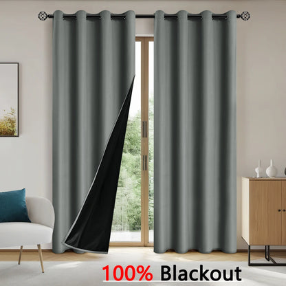 Blackout Curtains - 100 Light Blocking Solid Color for Bedroom  Living Room - ZOOMNSTORE
