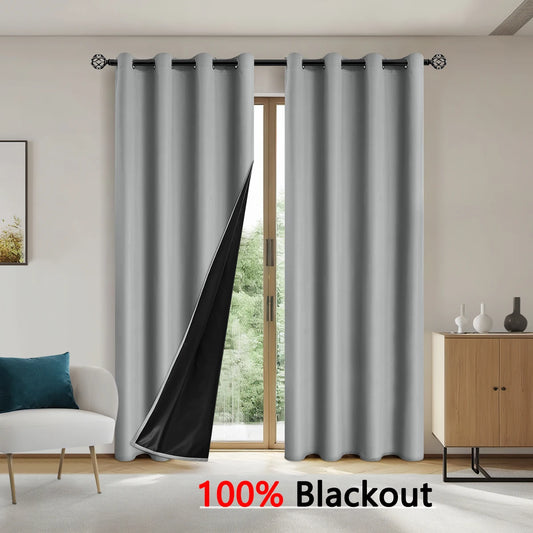 Blackout Curtains - 100 Light Blocking Solid Color for Bedroom  Living Room - ZOOMNSTORE