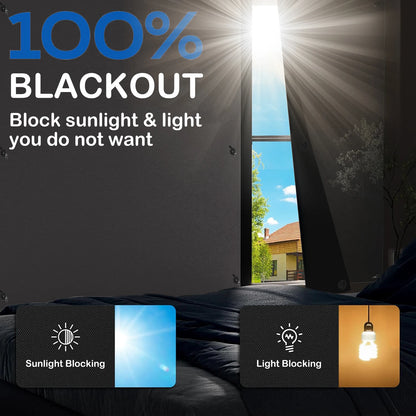Blackout Window Curtain - UV Blocking Portable Sunshade with Suction Cups - ZOOMNSTORE