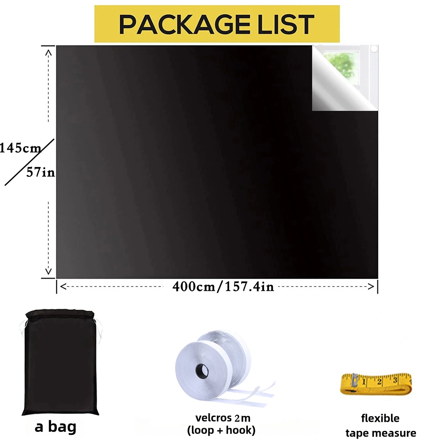 Blackout Window Film - Dark Privacy Tint for Home  Bedroom UV Sunshade - ZOOMNSTORE