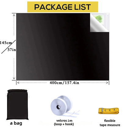 Blackout Window Film - Dark Privacy Tint for Home  Bedroom UV Sunshade - ZOOMNSTORE