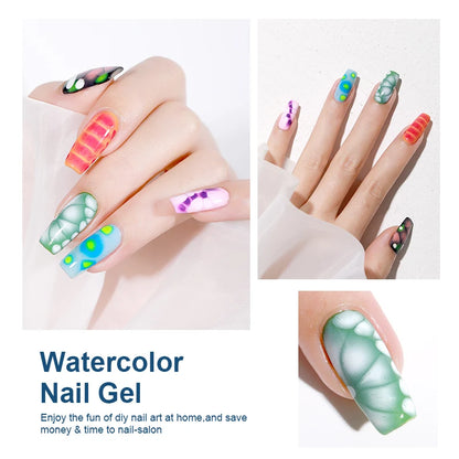 Blooming Gel Polish - 15ml UV LED Soak Off Nail Art Varnish for Marble Effect - ZOOMNSTORE
