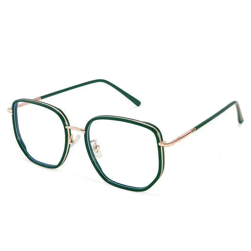 Blue Blocking Glasses - Ultralight Transparent Eyewear with Retro Green Frame for Women - ZOOMNSTORE