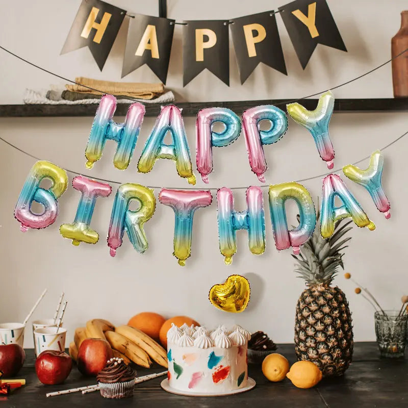 Blue Foil Balloon - Birthday Anniversary Baby Shower Gender Reveal Party Supplies - ZOOMNSTORE