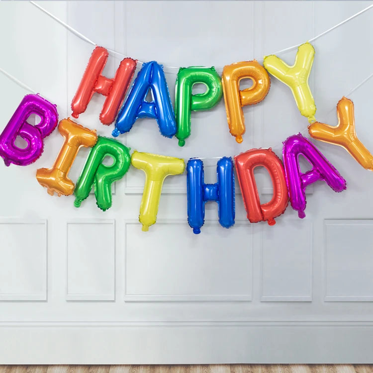 Blue Foil Balloon - Birthday Anniversary Baby Shower Gender Reveal Party Supplies - ZOOMNSTORE
