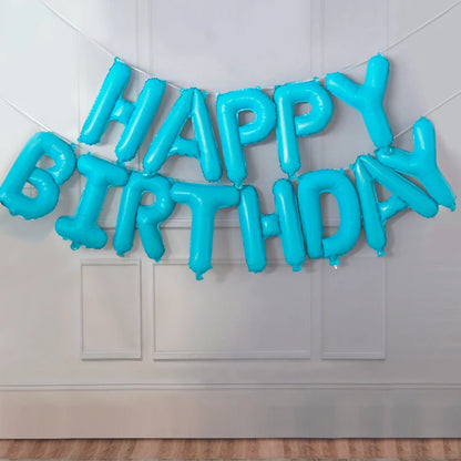 Blue Foil Balloon - Birthday Anniversary Baby Shower Gender Reveal Party Supplies - ZOOMNSTORE