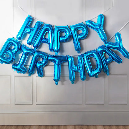 Blue Foil Balloon - Birthday Anniversary Baby Shower Gender Reveal Party Supplies - ZOOMNSTORE