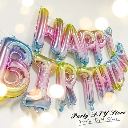 Blue Foil Balloon - Birthday Anniversary Baby Shower Gender Reveal Party Supplies - ZOOMNSTORE