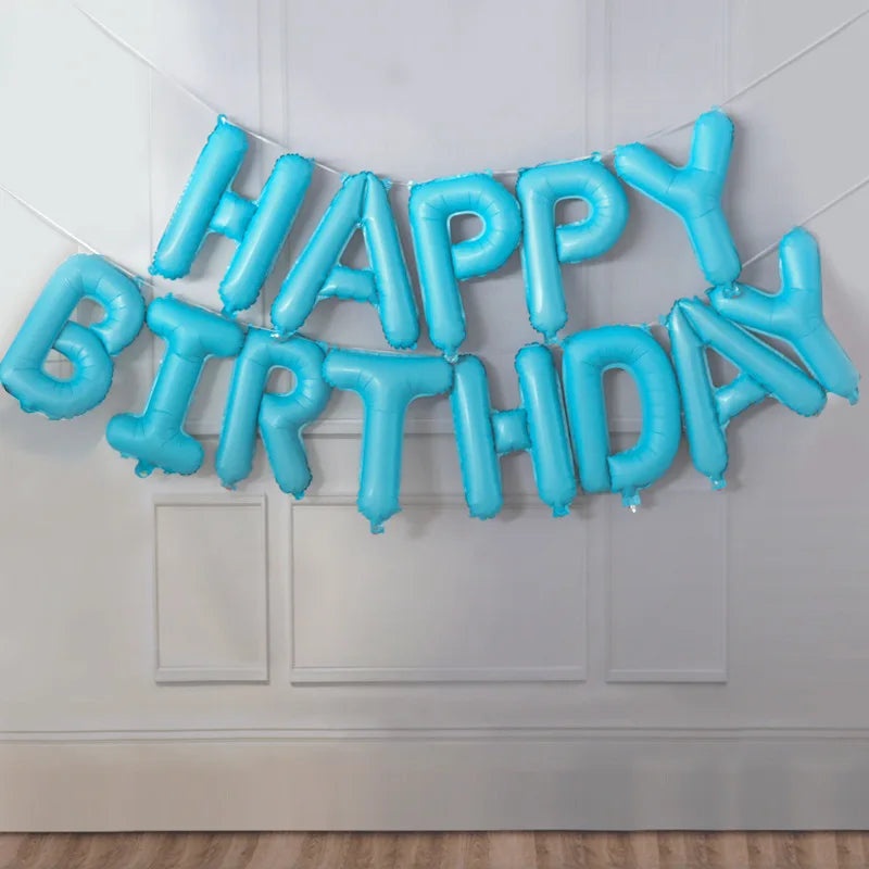 Blue Foil Balloon - Birthday Anniversary Baby Shower Gender Reveal Party Supplies - ZOOMNSTORE