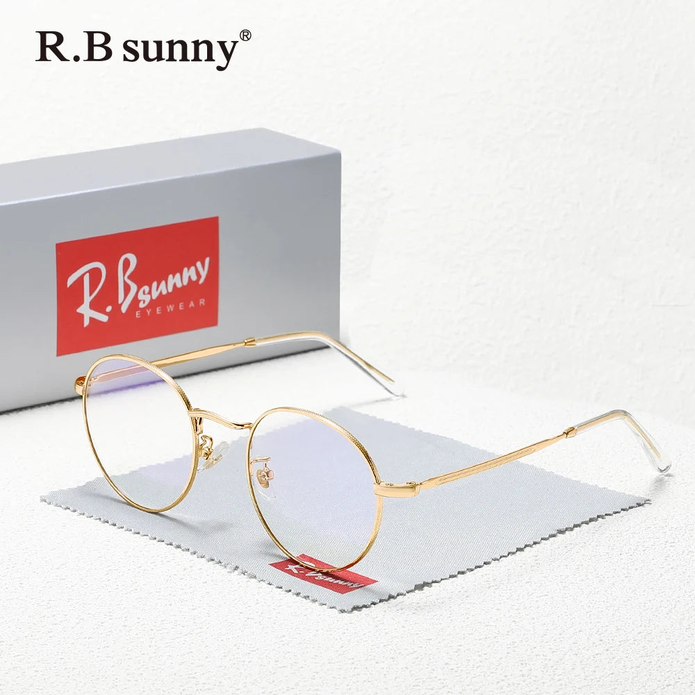 Blue Light Blocking Glasses - Classic Round Clear Lens Computer Protection Eyewear - ZOOMNSTORE