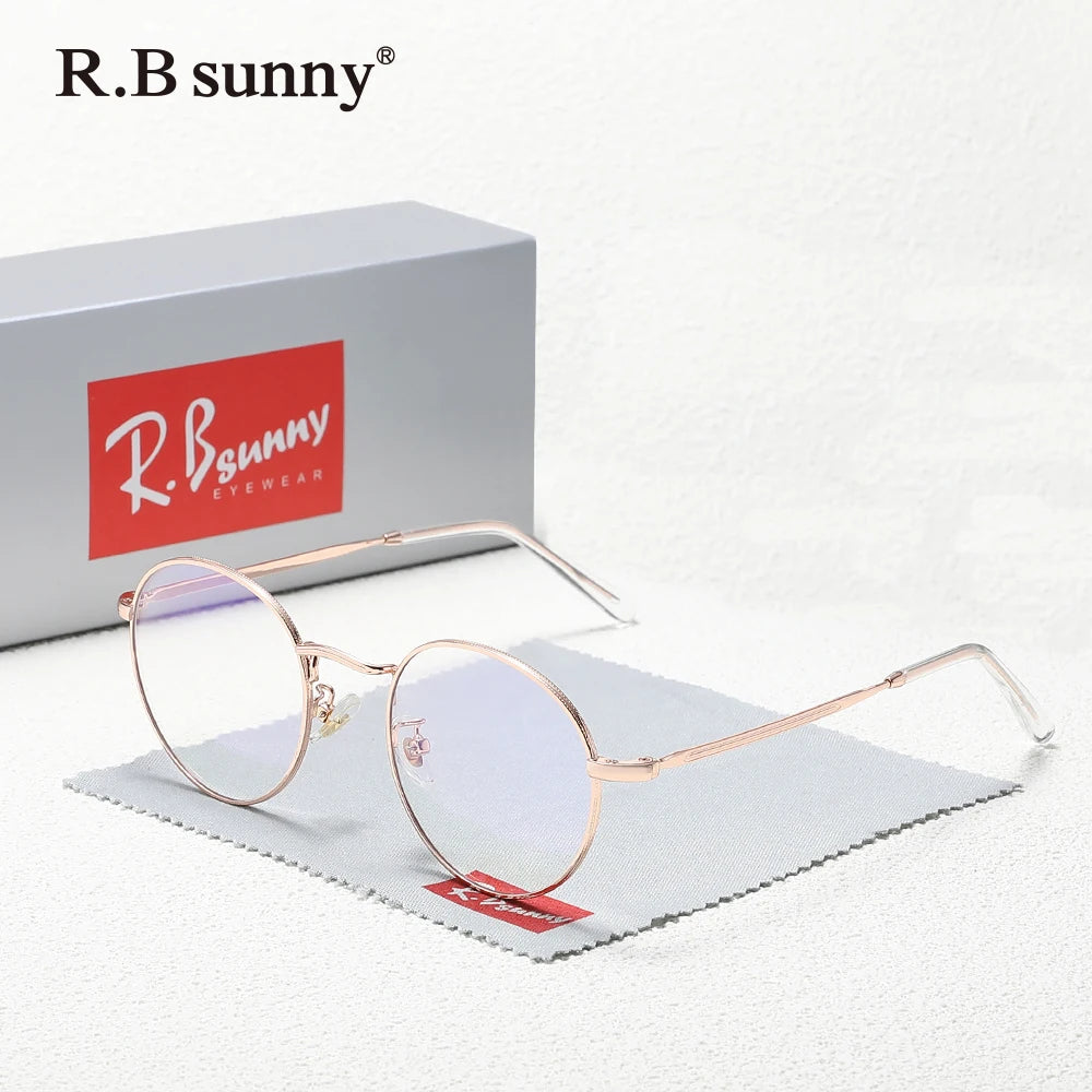 Blue Light Blocking Glasses - Classic Round Clear Lens Computer Protection Eyewear - ZOOMNSTORE