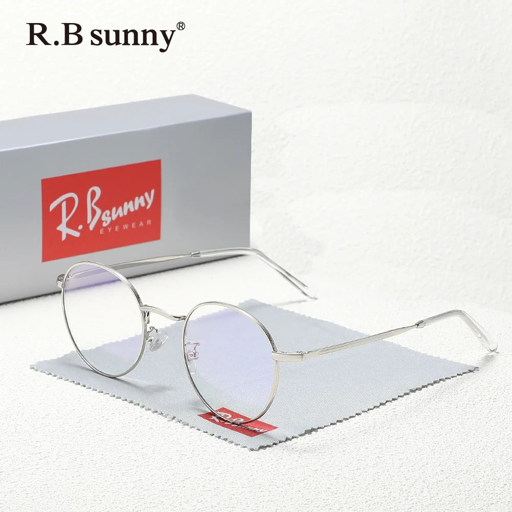 Blue Light Blocking Glasses - Classic Round Clear Lens Computer Protection Eyewear - ZOOMNSTORE