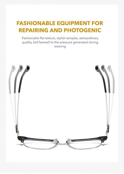 Blue Light Glasses - O-Q CLUB Square Eyeglass Frame with Anti-Reflective Lenses - ZOOMNSTORE