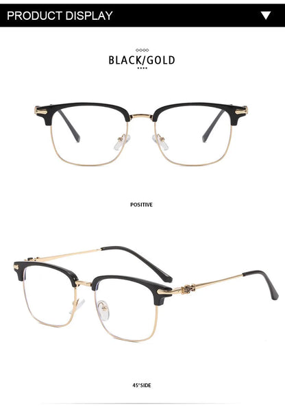Blue Light Glasses - O-Q CLUB Square Eyeglass Frame with Anti-Reflective Lenses - ZOOMNSTORE