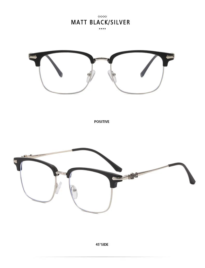 Blue Light Glasses - O-Q CLUB Square Eyeglass Frame with Anti-Reflective Lenses - ZOOMNSTORE