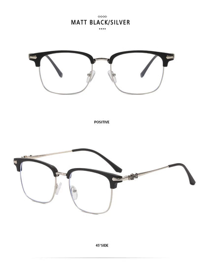 Blue Light Glasses - O-Q CLUB Square Eyeglass Frame with Anti-Reflective Lenses - ZOOMNSTORE