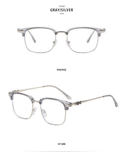 Blue Light Glasses - O-Q CLUB Square Eyeglass Frame with Anti-Reflective Lenses - ZOOMNSTORE
