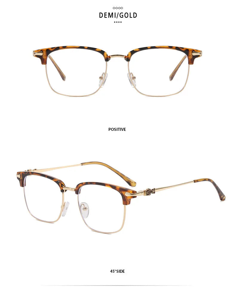Blue Light Glasses - O-Q CLUB Square Eyeglass Frame with Anti-Reflective Lenses - ZOOMNSTORE