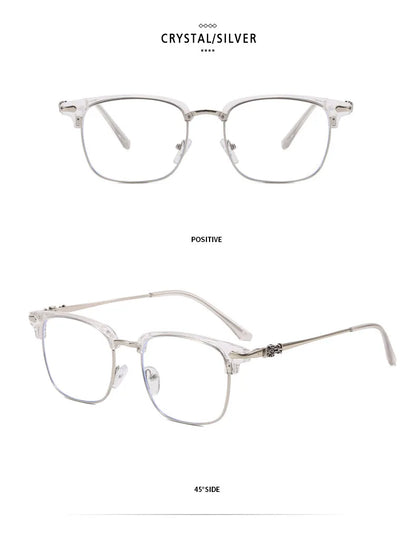 Blue Light Glasses - O-Q CLUB Square Eyeglass Frame with Anti-Reflective Lenses - ZOOMNSTORE