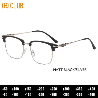 Blue Light Glasses - O-Q CLUB Square Eyeglass Frame with Anti-Reflective Lenses - ZOOMNSTORE