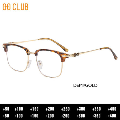 Blue Light Glasses - O-Q CLUB Square Eyeglass Frame with Anti-Reflective Lenses - ZOOMNSTORE