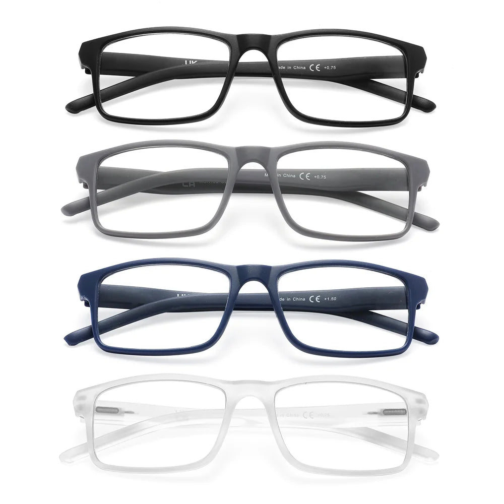 Blue Light Reading Glasses - Lightweight Rectangular Frame Eyeglasses for Men & Women - ZOOMNSTORE