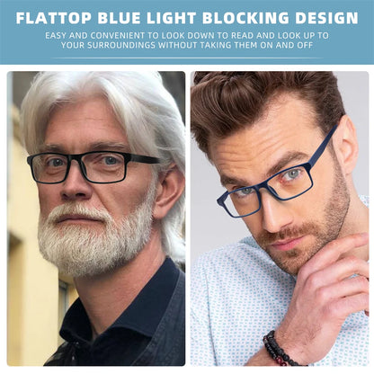 Blue Light Reading Glasses - Lightweight Rectangular Frame Eyeglasses for Men & Women - ZOOMNSTORE