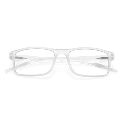 Blue Light Reading Glasses - Lightweight Rectangular Frame Eyeglasses for Men & Women - ZOOMNSTORE