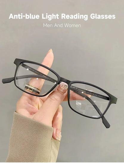 Blue Light Reading Glasses - Unisex Rectangle Frames With Polycarbonate Lenses - ZOOMNSTORE