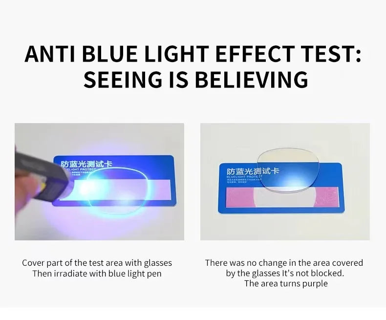 Blue Light Reading Glasses - Unisex Rectangle Frames With Polycarbonate Lenses - ZOOMNSTORE