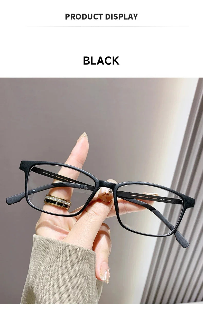 Blue Light Reading Glasses - Unisex Rectangle Frames With Polycarbonate Lenses - ZOOMNSTORE
