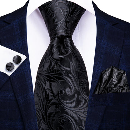Blue Silk Mens Tie - Formal 100 Silk NeckTie for Weddings and Business - ZOOMNSTORE
