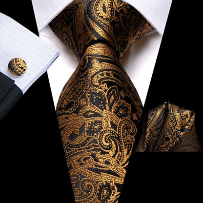 Blue Silk Mens Tie - Formal 100 Silk NeckTie for Weddings and Business - ZOOMNSTORE