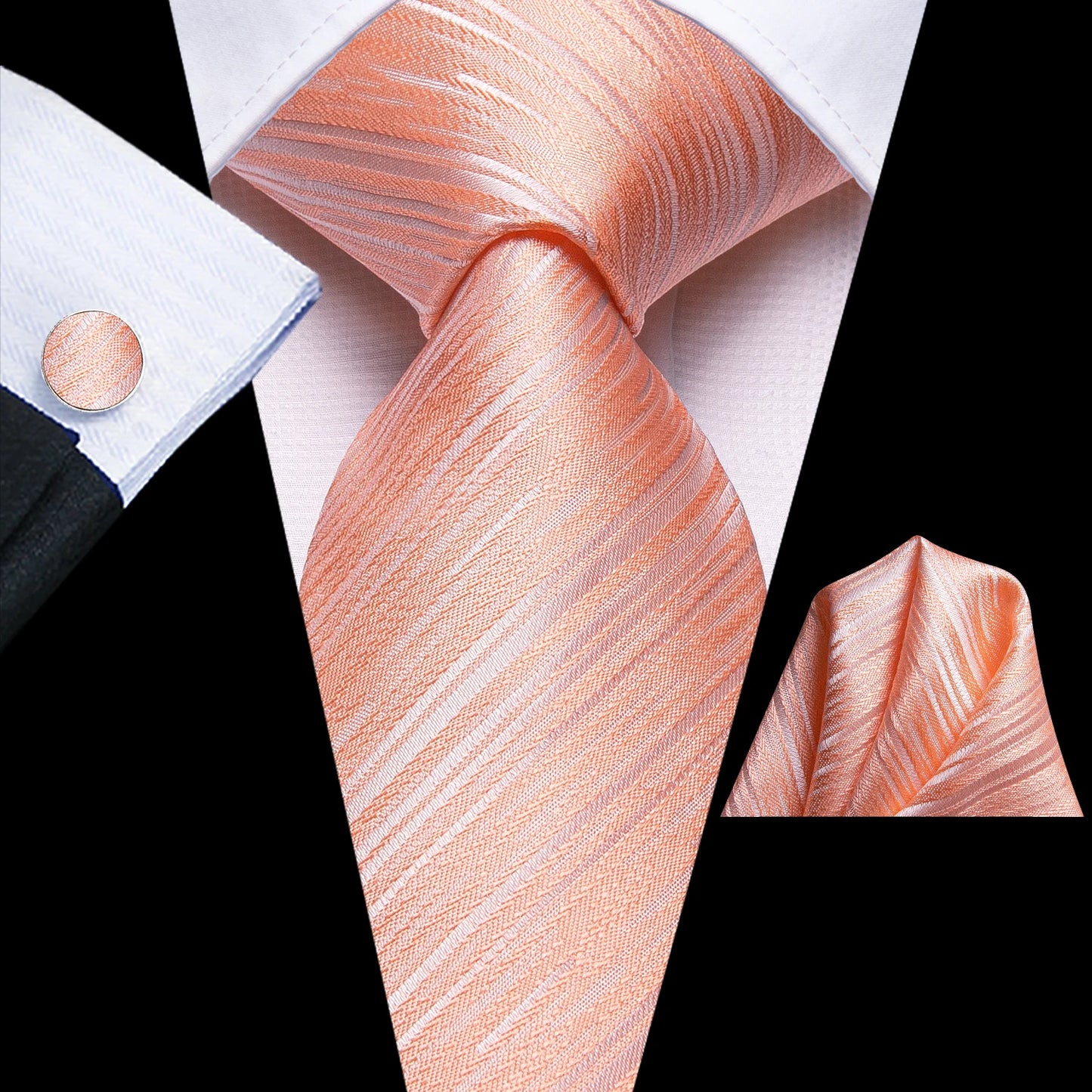 Blue Silk Mens Tie - Formal 100 Silk NeckTie for Weddings and Business - ZOOMNSTORE