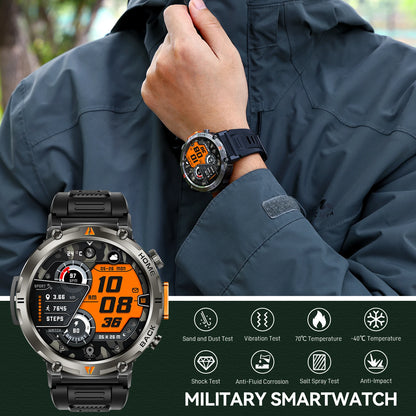 Bluetooth Call Smartwatch - Full Touch Screen Health Monitor Watch Men With Heart Rate Tracker - ZOOMNSTORE