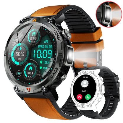Bluetooth Call Smartwatch - Full Touch Screen Health Monitor Watch Men With Heart Rate Tracker - ZOOMNSTORE