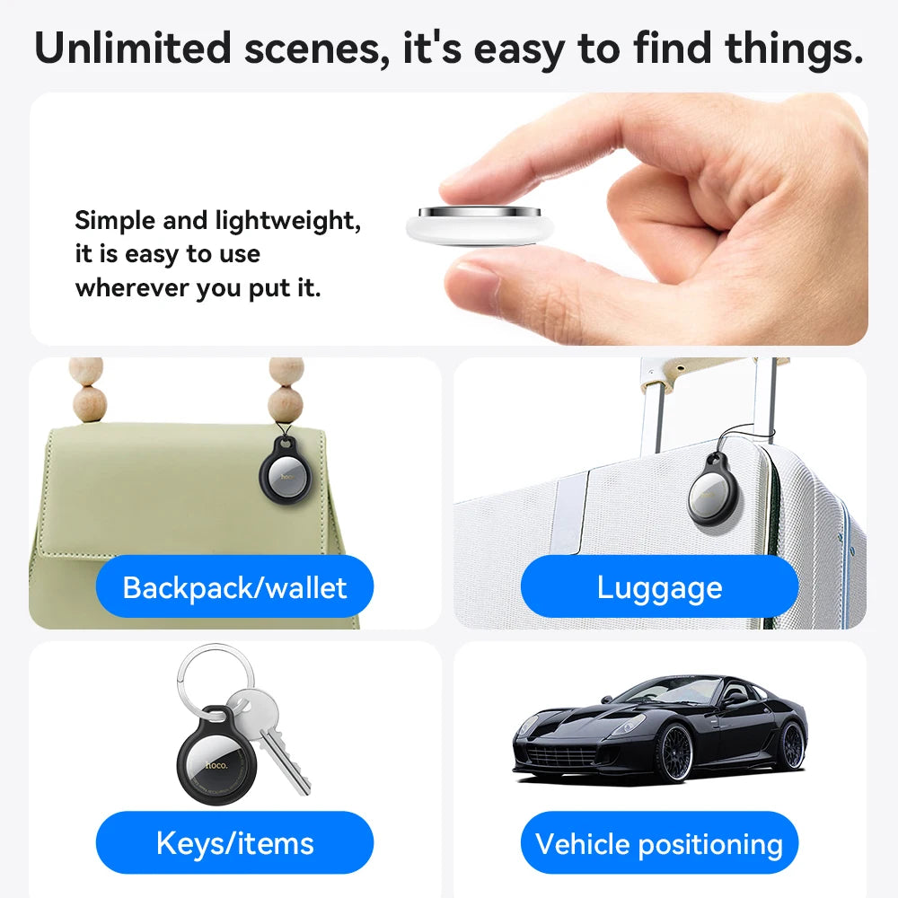 E91 Bluetooth GPS Tracker - Smart Anti-Lost Device for Pets Keys and Wallets - ZOOMNSTORE