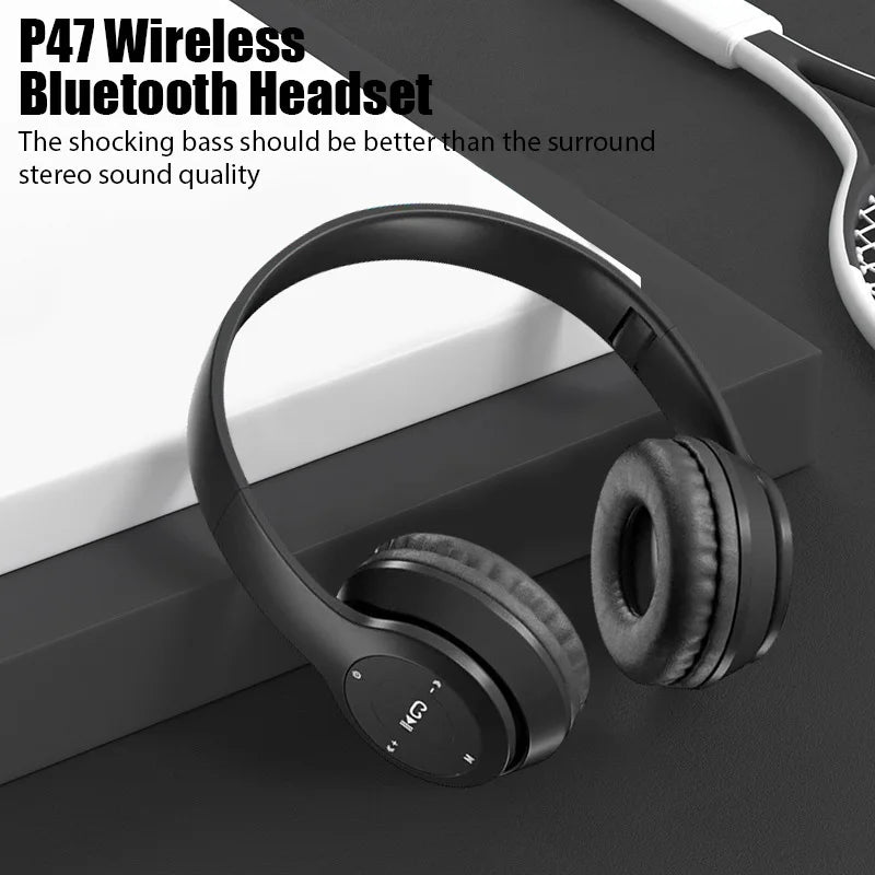 Wireless Sports Earphones - Bluetooth Folding Headset for Huawei  Xiaomi - ZOOMNSTORE